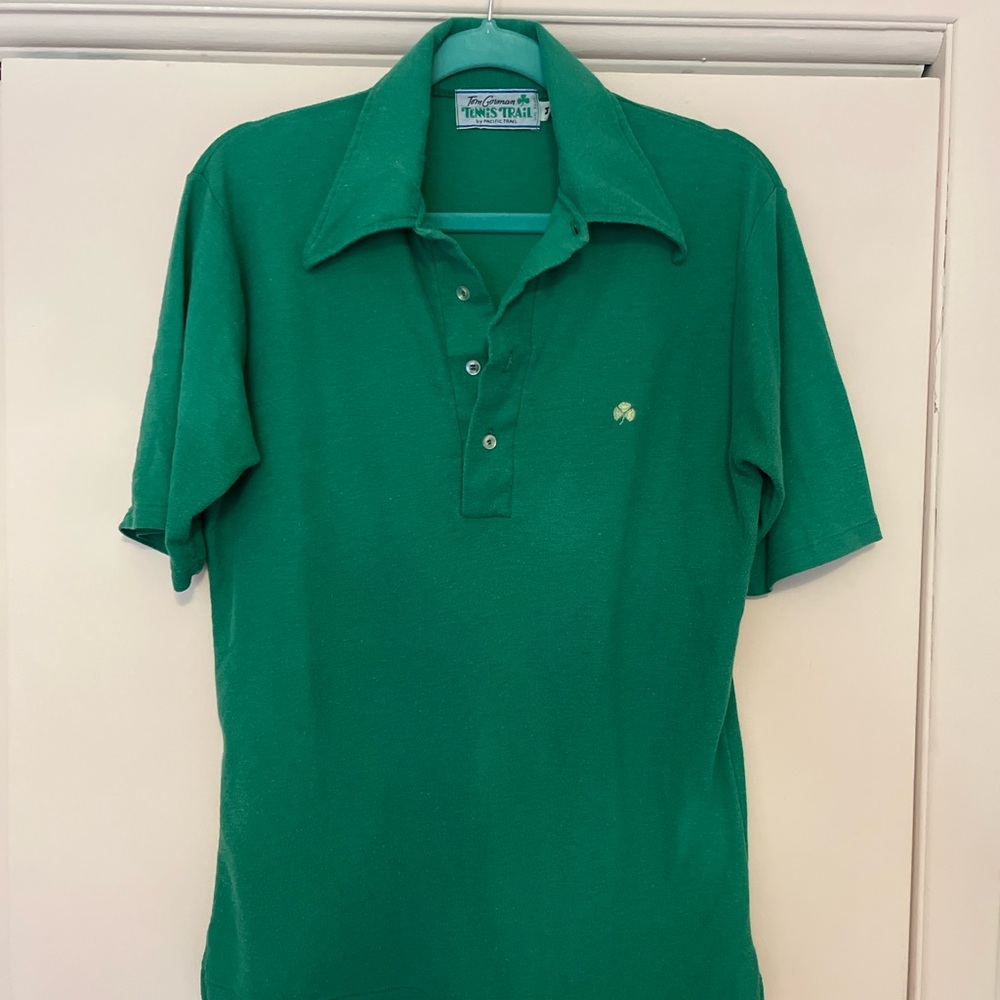 Vintage Tom Gorman Pacific Trail Vibrant Green Men's Polo Shirt